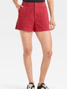 Women's High-Rise Trouser Shorts - Universal Thread Red Size 4